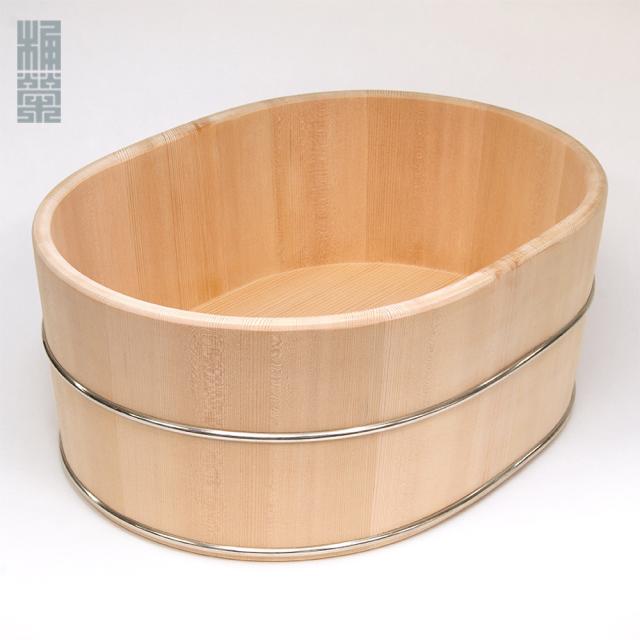 桶栄 小判桶 送料無料 生産者直送 桶 おけ 深川 江戸 老舗 江戸結桶 結桶 天然木 洋白銀 サワラ 木曽 椹 赤太 芯材 洗い バス 風呂 水回り たらい 収納 耐水