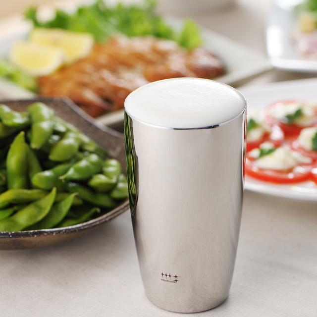 ヨシカワ 磨き屋シンジケート 二重ビアタンブラー 2個 送料無料 タンブラー グラス 酒器 コップ 食器 ビールグラス ジョッキ ステンレス 生産者直送 新潟 燕市_2