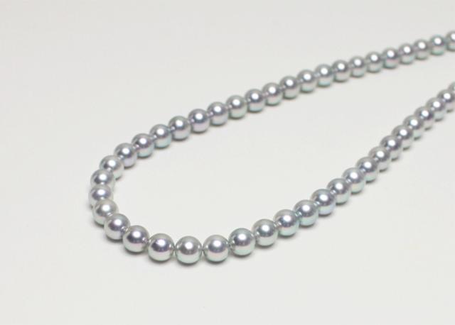 パールハヤシ 7.5〜8mm アコヤ真珠 グレーブルーネックレス 指定日不可 送料無料 パール ネックレス 真珠 ブラックフォーマル お取り寄せ メーカー直送_2