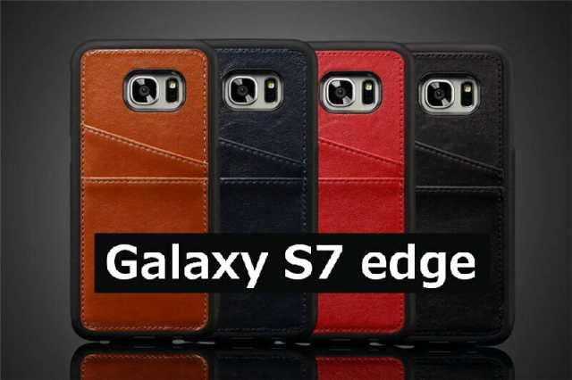 Galaxy S7 Edgeケース Galaxy S7 Edge ケース 背面カバー ギャラクシーs7 エッジ ケース 薄型 シンプル カード収納 の通販はau Pay マーケット M Name