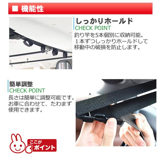 車用 車載 ロッドホルダー ロッドキャリー 1セット2個入り 釣竿 5本収納 車載用ロッドホルダー ロッドホルダーベルト キャリーベルト の通販はau Pay マーケット ピットライフ F C