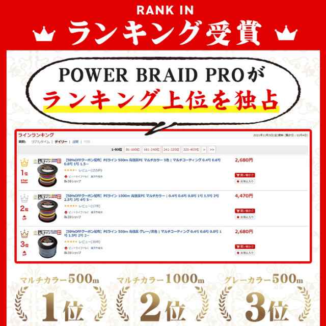 PEライン 500m 高強度PE イエロー/黄色 | マルチコーティング 0.4号 0.6号 0.8号 1号 1.5号 2号 2.5号 3号 4号 5号  6号 7号 8号 9号 10号の通販はau PAY マーケット - ピットライフ FC