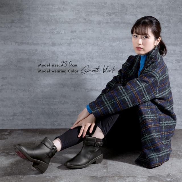 ショートブーツ シューズ あったか 抗菌 生活防水 レディース 幅広 合