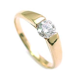 AneCan掲載 Brand アニーベル K18ダイヤモンドデザインリング 婚約指輪・エンゲージリング ソリティア 一粒の通販は