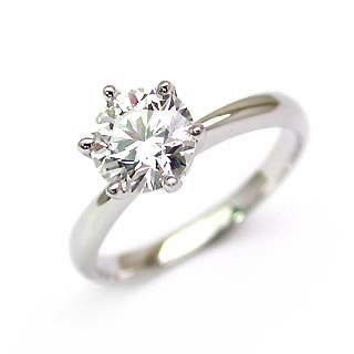 AneCan掲載 Brand アニーベル Pt ダイヤモンドデザインリング 婚約指輪・エンゲージリング ソリティア 一粒の通販は
