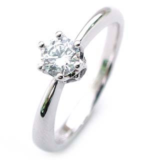 AneCan掲載 Brand アニーベル Pt ダイヤモンドデザインリング 婚約指輪・エンゲージリング ソリティア 一粒の通販は