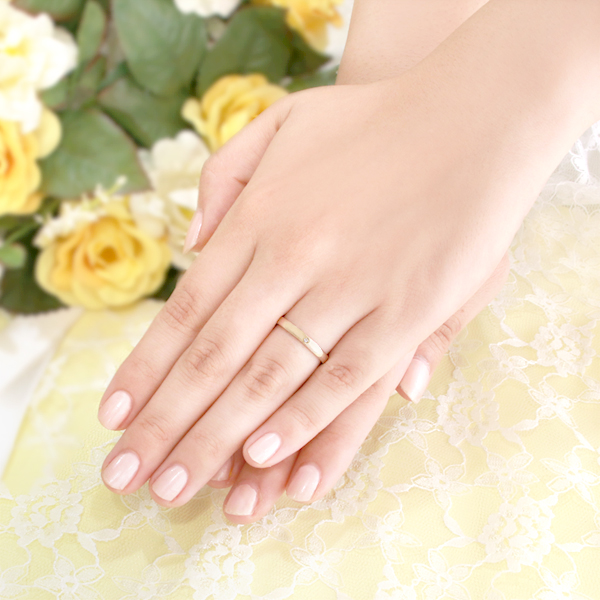 ダイヤモンド ゴールドk18 結婚指輪 ペアリング マリッジリング