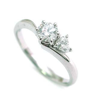 AneCan掲載 Brand アニーベル Pt ダイヤモンドデザインリング 婚約指輪・エンゲージリング メレの通販は