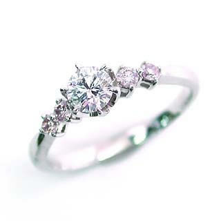 Brand アニーベル Pt ピンクダイヤリング 婚約指輪・エンゲージリング の通販は