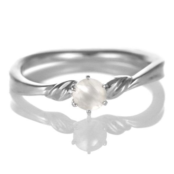 Pt900 ムーンストーン　シルバー　ハート　リング Pt900 ムーンストーン シルバー ハート リング Pt900 ムーン