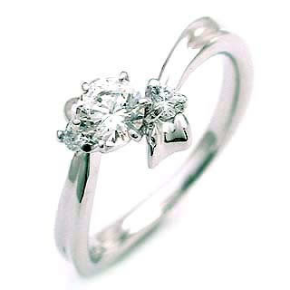 4月誕生石 Pt ダイヤモンドリング 婚約指輪・エンゲージリング の通販は