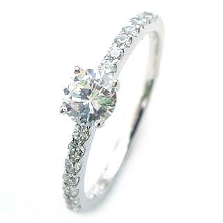 AneCan掲載 Brand アニーベル Pt ダイヤモンドデザインリング 婚約指輪・エンゲージリング ソリティア 一粒