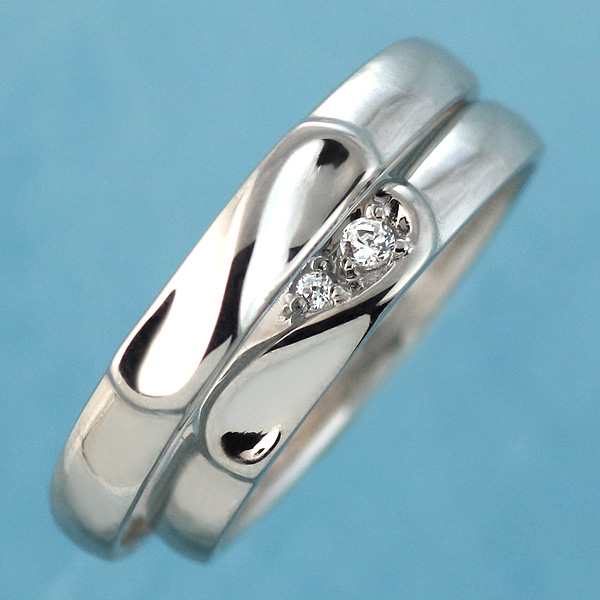 結婚指輪 プラチナ マリッジリング ペアリング ダイヤモンド ハート