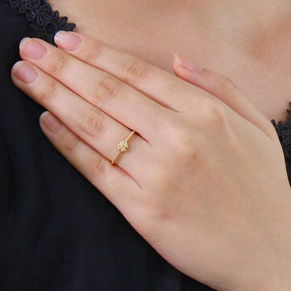 婚約指輪 エンゲージリング ダイヤモンド 10金 金 K10 イエロー