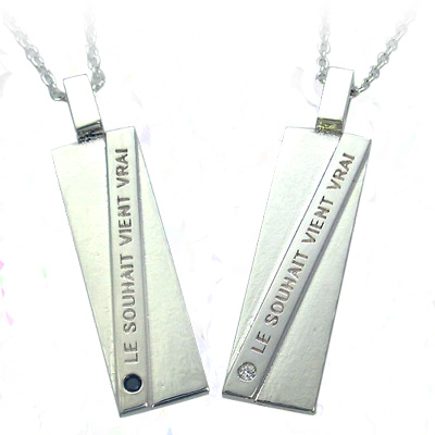 ペアネックレス 人気 シルバー ダイヤモンド プレゼント 誕生日の通販は