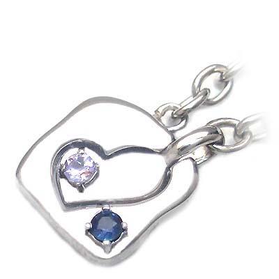 12月・9月誕生石 シルバー タンザナイト・サファイアペアチャーム の通販は
