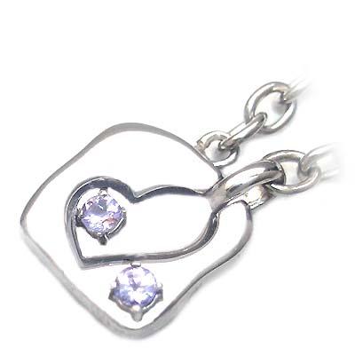 12月誕生石 シルバー タンザナイトペアチャーム 