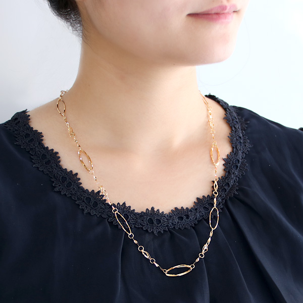 ネックレス K18イエローゴールド 18金 ロングネックレス レディース 人気 おすすめ 女性の通販はau Pay マーケット Suehiro