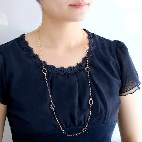 ネックレス K18イエローゴールド 18金 ロングネックレス レディース 人気 おすすめ 女性の通販はau Pay マーケット Suehiro