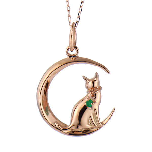 エメラルド ネックレス 猫 5月 誕生日 プレゼント 32,370円