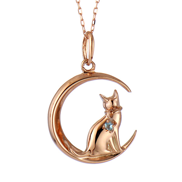 ブルートパーズ 猫 ネックレス 11月 誕生日 プレゼントの通販はau Pay マーケット Suehiro