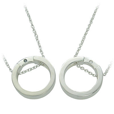 シルバー ペアペンダントネックレスの通販は