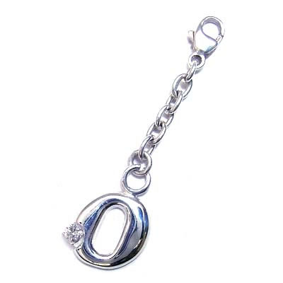 イニシャル 「O」イニシャルモチーフ4月誕生石 ダイヤモンドチャームトップ ホルダーCanCam掲載の通販は