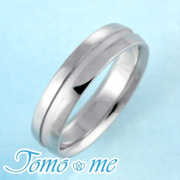 結婚指輪 マリッジリング プラチナ チタン コンビ Tomo me トモミ ペア ブランド シンプル 人気 刻印無料 ストレートの通販は