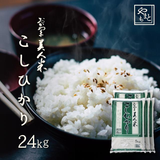 お米 新米 令和6年 岡山県産こしひかり24kg 5kg×4袋,