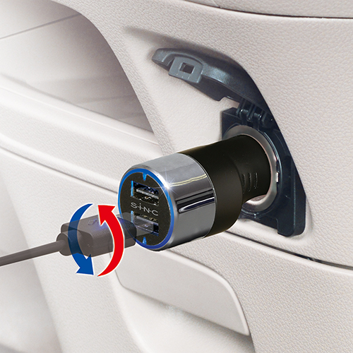 D530 Dc 充電器 車載用充電器 車載 充電 スマホ スマートフォン シガーソケット 車 車載用 同時充電の通販はau Pay マーケット Waoショップ