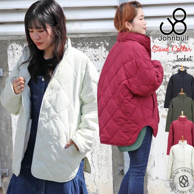 ダウン ダウンジャケット エコクラウドキルトジャケット レディース ジョンブル エコクラウド スタンドカラー 中綿キルティングジャケット