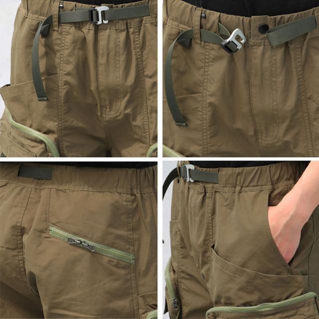 カーゴパンツ オーディエンス Audience 60/40クロス ストレージカーゴ ツールカーゴ ショーツ ( AUD3541 / AUD3671 ) ワイドパンツ ワーク ミリタリー ロクヨンクロス メンズ ボトムス おしゃれ アーベン ショートパンツ 収納力とギア感のあるディテール_8
