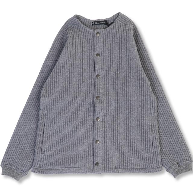 オーディエンス 「尾州」コットンキルトノーカラースナップジャケット カーディガン Upscape Audience ( AUD7330 )  ( AUD7270 ) アウター カーデ アップスケープオーディエンス 日本製 無地 メンズ audience トップス おしゃれ アーベン_9