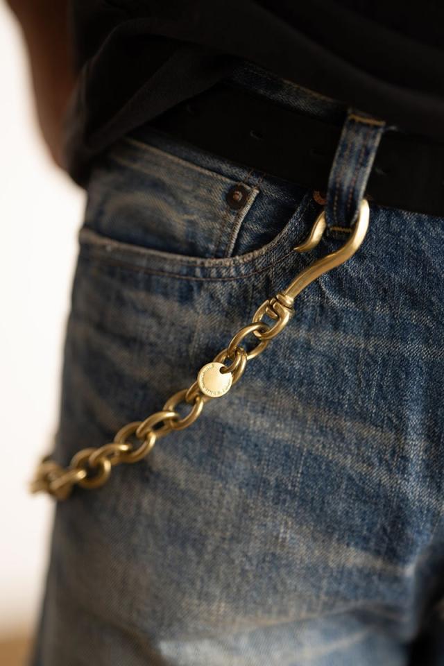 【 ショートタイプ 】ビッグジョン 真鍮ブラス製 ウォレットチェーン ショート BIG JOHN ( VWC04-BRS ) 財布用コード チェーン BRASS アメカジ アクセサリー 経年変化 BIGJOHN 定番 日本製 札入れ 小銭入れ レディース メンズ おしゃれ アーベン 普段使い 実用的_7