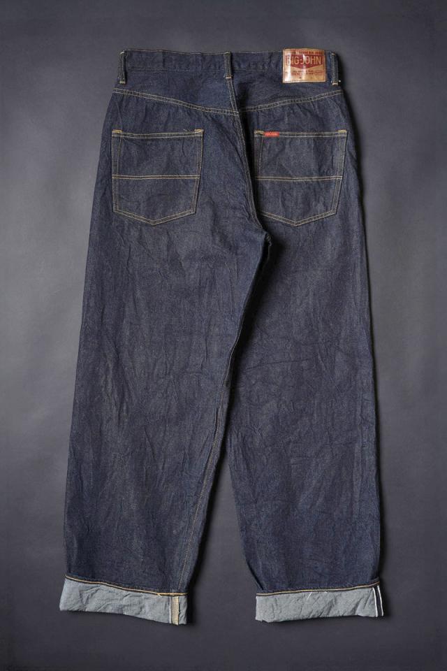 【 60年代デニムを再現 】ジーンズ ビッグジョン ワンウォッシュ SL ヴィンテージ 60s ルーズ ストレート デニムパンツ アメリカ綿 × オーストラリア綿 BIG JOHN SL VINTAGE 60s Loose Straight ( M101SLB (001) ) 12オンス セルビッジ セルビッチ メンズ 日本製 アーベン 60年代デニムを再現 】ジーンズ ビッグジョン ワンウォッシュ SL
