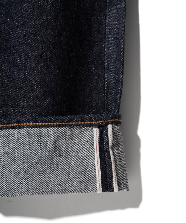 【 幻の50年前のジャパニーズデニムを復刻 】石川台デニム テーパードジーンズ ビッグジョン 14oz セルビッチデニム アメリカ綿 BIG JOHN ISHIKAWADAI DENIM TAPERED FIT ( S1956W (001) ) テーパードフィット ジッパーフライ インディゴセルビッジ メンズ アーベン_9