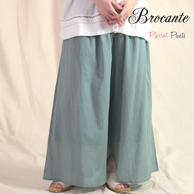 人気の33-090l新モデル】ガウチョパンツ ブロカント イージー インド