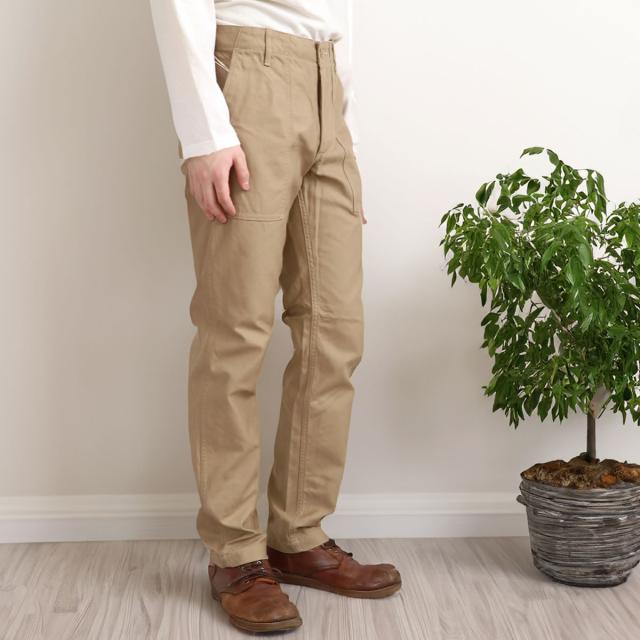 【 日本製 】FOB FACTORY ベイカーパンツ ベーカーパンツ メンズ ワイドパンツ ファティーグパンツ おしゃれ かっこいい 綿100％ F0431 ミリタリーパンツ ワークパンツ 国産 ストレート 岡山ブランド ヴィンテージ風 ゆったり 履きやすい 上質 FOBファクトリー アーベン_3