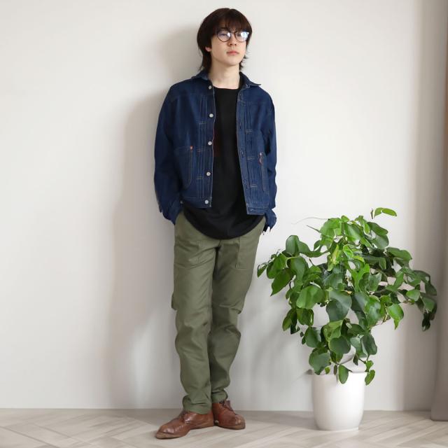 【 日本製 】FOB FACTORY ベイカーパンツ ベーカーパンツ メンズ ワイドパンツ ファティーグパンツ おしゃれ かっこいい 綿100％ F0431 ミリタリーパンツ ワークパンツ 国産 ストレート 岡山ブランド ヴィンテージ風 ゆったり 履きやすい 上質 FOBファクトリー アーベン_4