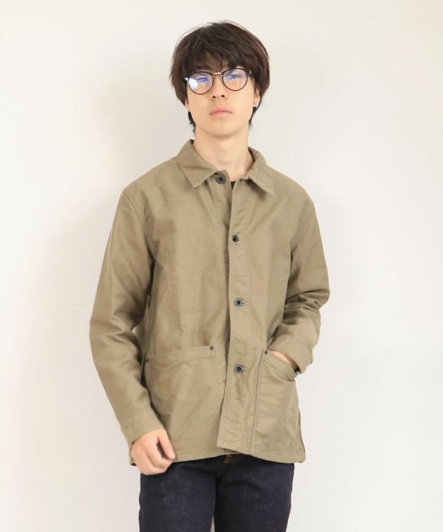 極美品 FOB FACTORY デッキ カバーオール カーキ LL 極美品 FOB FACTORY デッキ カバーオール カーキ LL