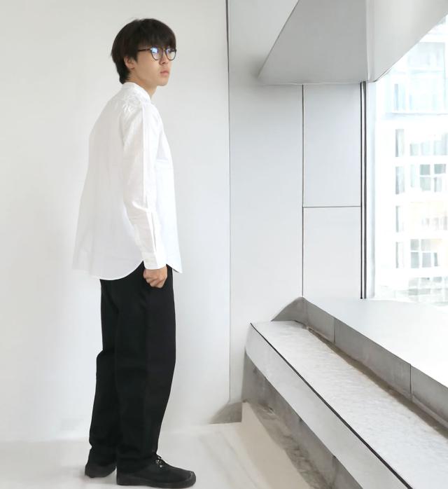 日本製 】FOB FACTORY バンドカラーシャツ メンズ オックスフォード