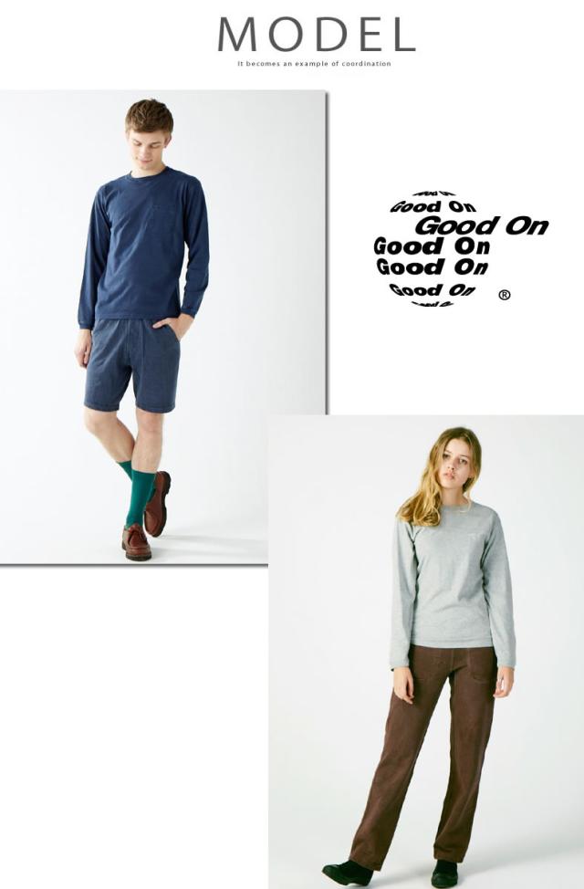 GOOD ON tシャツ グッドオン メンズ 長袖 ピグメントダイ ロング 