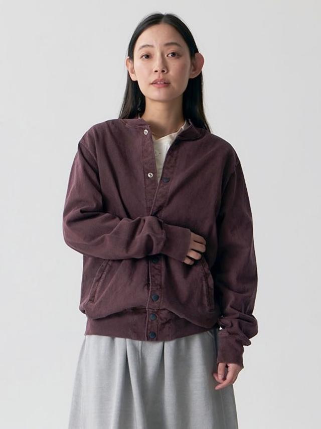 GOOD ON グッドオン スタジアムジャケット ヘビージャージー スウェット ( GOLT2002 ) 長袖 ピグメントダイ スナップボタン カーディガン ロングスリーブ 後染め メンズ レディース コットン アメカジ ワンマイルウェア おしゃれ アーベン 普段使い 実用的 定番_11