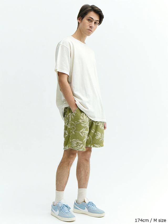 ショートパンツ GOOD ON グッドオン レトロフラワーダブルパイル
