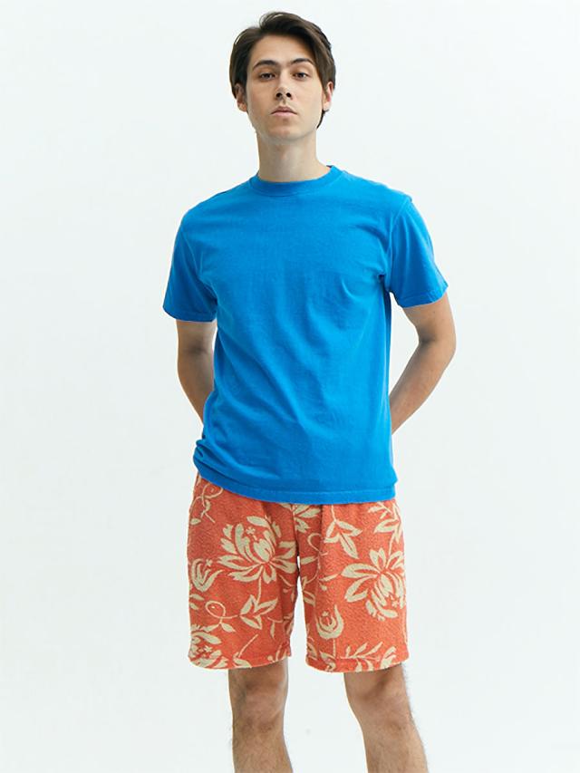 ショートパンツ GOOD ON グッドオン レトロフラワーダブルパイル