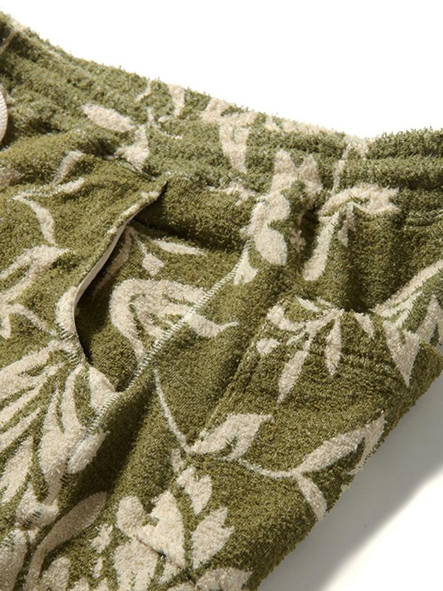 【近年モデル】クーティープロダクションズ♤ボタニカル総柄ショートパンツ　ロゴタブ ショートパンツ GOOD ON グッドオン レトロフラワーダブルパイル