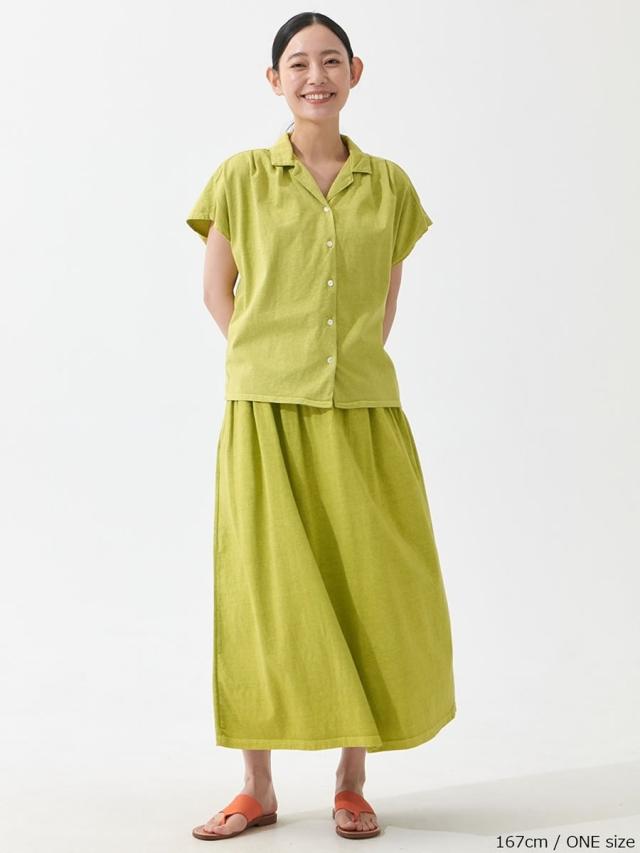 【 WOMENS 】スカート GOOD ON グッドオン ギャザーT-マキシスカート ( GOSK2201 ) セットインポケット付き Tシャツ生地 ウエストゴム マキシ丈スカート レディース ウィメンズ ロング丈 マキシ丈 ベーシック シンプル おしゃれ アーベン 普段使い_11