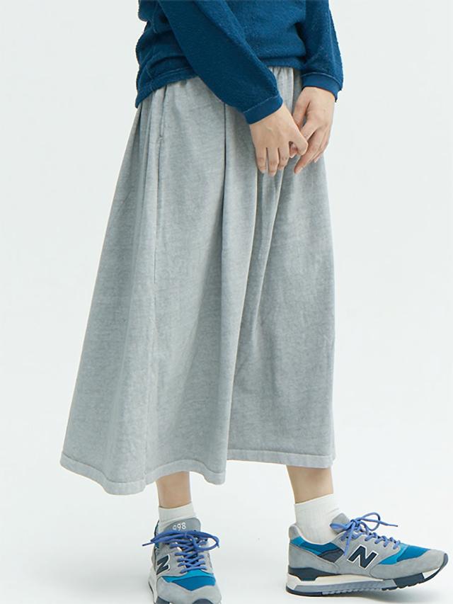 【 WOMENS 】スカート GOOD ON グッドオン ギャザーT-マキシスカート ( GOSK2201 ) セットインポケット付き Tシャツ生地 ウエストゴム マキシ丈スカート レディース ウィメンズ ロング丈 マキシ丈 ベーシック シンプル おしゃれ アーベン 普段使い_13