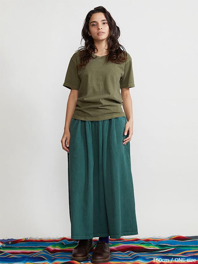 【 WOMENS 】スカート GOOD ON グッドオン ギャザーT-マキシスカート ( GOSK2201 ) セットインポケット付き Tシャツ生地 ウエストゴム マキシ丈スカート レディース ウィメンズ ロング丈 マキシ丈 ベーシック シンプル おしゃれ アーベン 普段使い_2