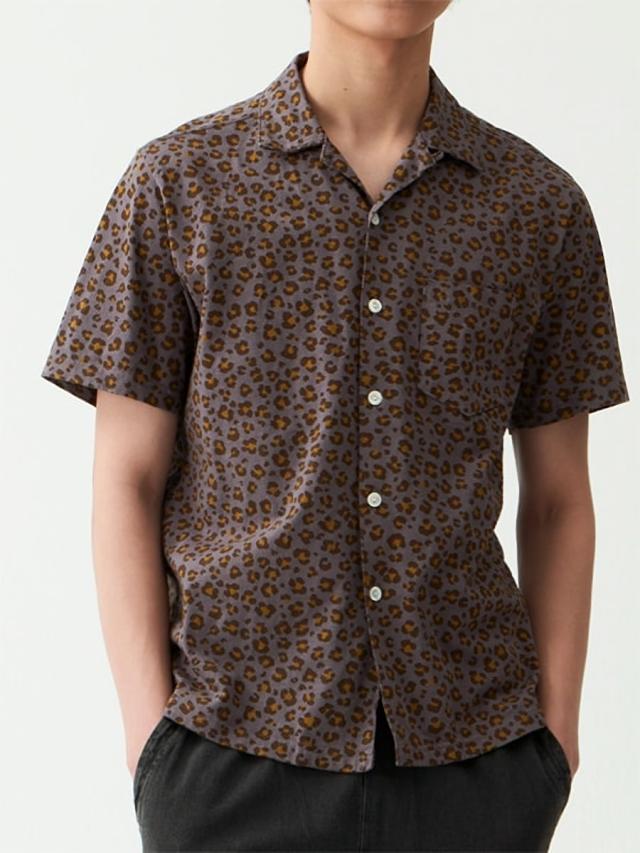 数量限定商品 】半袖シャツ グッドオン GOOD ON 半袖 レオパード